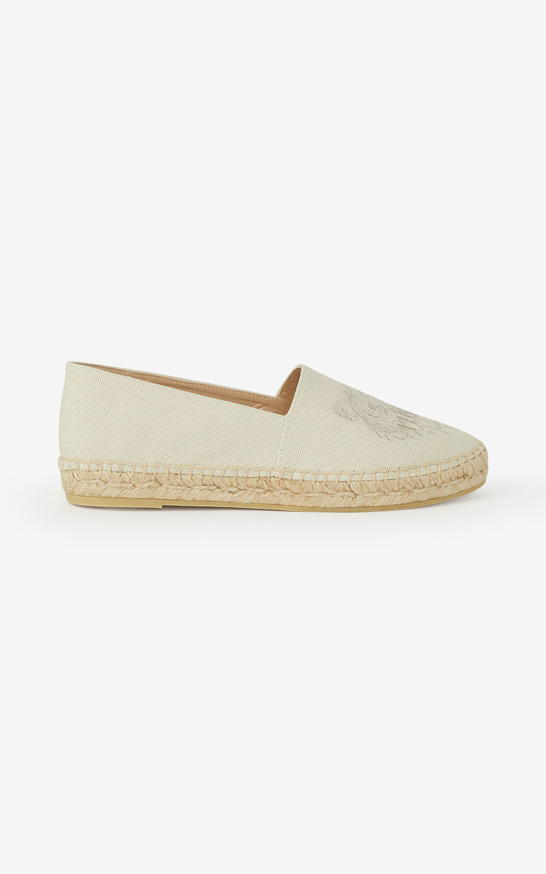 Kenzo Canvas Tiger Ženska Espadrile Bela SI-0955395